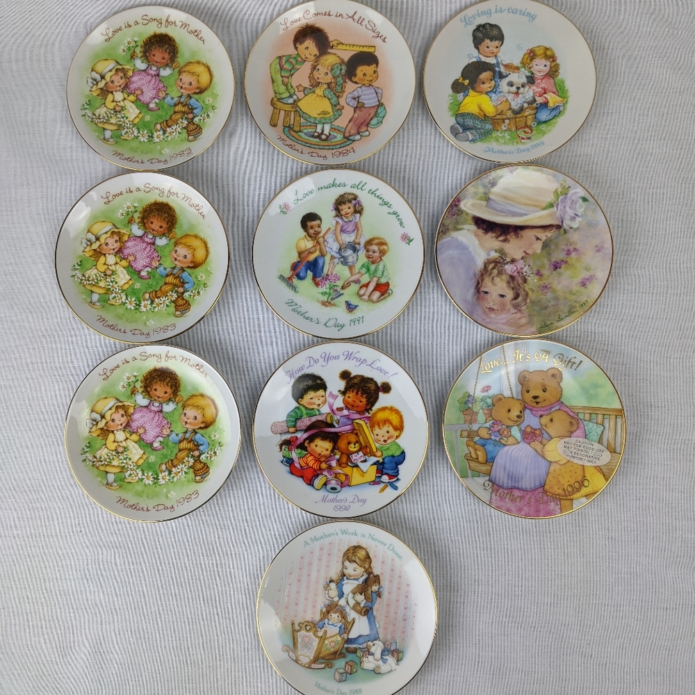 Avon 1980's-90's mother's day plates. Collectable - Picture 7 of 8